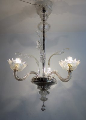 Vintage Murano Glass Chandelier, 1950s-VNE-644517