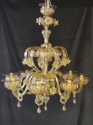 Vintage Murano Glass Chandelier, 1970s-INI-2021857