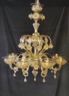 Vintage Murano Glass Chandelier, 1970s-INI-2021857