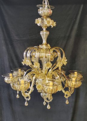 Vintage Murano Glass Chandelier, 1970s-INI-2021857