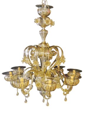 Vintage Murano Glass Chandelier, 1970s-INI-2021857