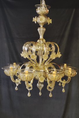 Vintage Murano Glass Chandelier, 1970s-INI-2021857