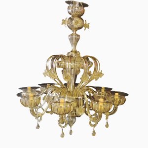 Vintage Murano Glass Chandelier, 1970s-INI-2021857