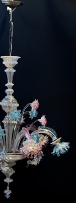 Vintage Murano Glass Chandelier by Galliano Ferro, 1950s-XQC-1427765