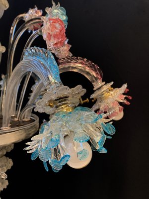 Vintage Murano Glass Chandelier by Galliano Ferro, 1950s-XQC-1427765