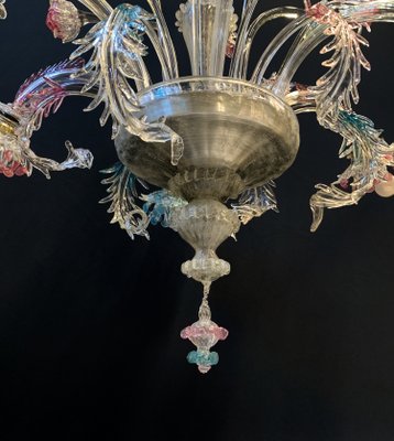 Vintage Murano Glass Chandelier by Galliano Ferro, 1950s-XQC-1427765