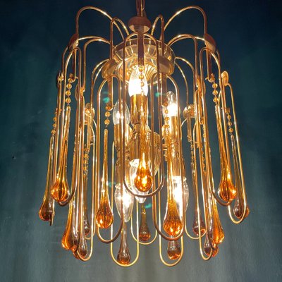 Vintage Murano Glass Chandelier by Paolo Venini, 1960s-WQC-1189561