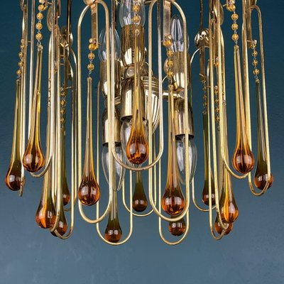 Vintage Murano Glass Chandelier by Paolo Venini, 1960s-WQC-1189561