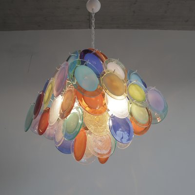 Vintage Murano Glass Chandelier from Vistosi, 1980s-INL-2021752