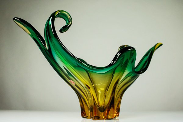 Vintage Murano Glass Fruit Bowl, 1950s-FUP-1251362