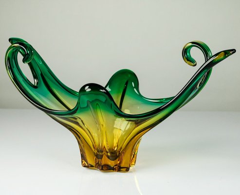 Vintage Murano Glass Fruit Bowl, 1950s-FUP-1251362