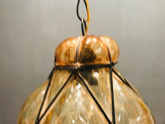 Vintage Murano Glass Pendant Lamp, 1950s-JJC-554774