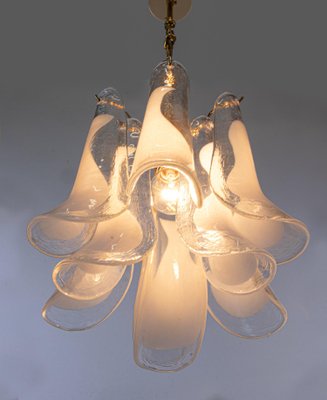 Vintage Murano Glass Petals Gold Plated Chandelier from Novaresi-DEK-948399