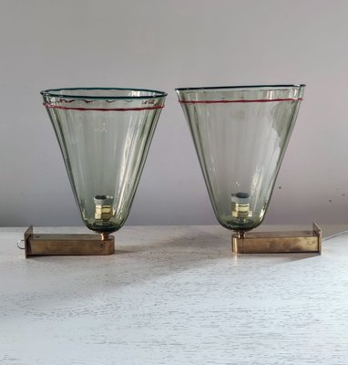 Vintage Murano Glass Sconces, 1980s, Set of 2-INI-2021869