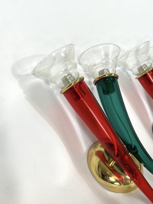 Vintage Murano Glass Sconces from Veart, Italy 1970s, Set of 2-OT-1291016