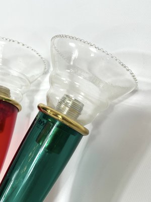 Vintage Murano Glass Sconces from Veart, Italy 1970s, Set of 2-OT-1291016