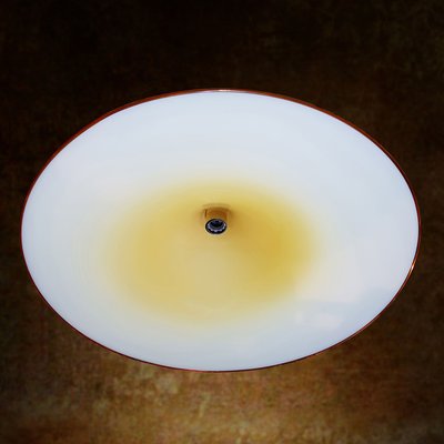 Vintage Murano Glass Semi Pendant Lamp from Vetri Murano, Italy, 1970s-QBR-1435971