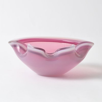 Vintage Murano Pink Alabastro Glass Bowl from Seguso, 1960s-IXK-1413901