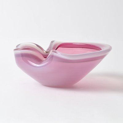 Vintage Murano Pink Alabastro Glass Bowl from Seguso, 1960s-IXK-1413901