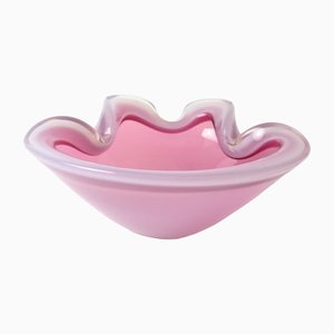 Vintage Murano Pink Alabastro Glass Bowl from Seguso, 1960s-IXK-1413901