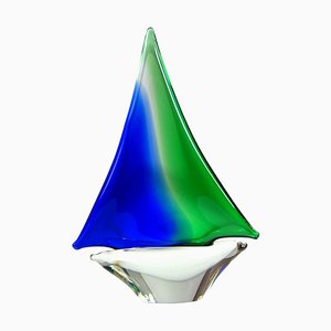 Vintage Murano Sailboat, 1970s-GIW-1356722