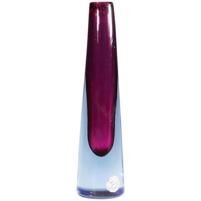 Vintage Murano Submerged Glass Vase by Salviati & Co., 1960s-KJP-1149410