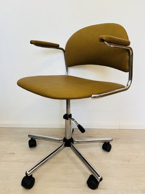 Vintage Mustard Kovona Office Chair, 1970s-YNX-2035688