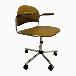 Vintage Mustard Kovona Office Chair, 1970s-YNX-2035688