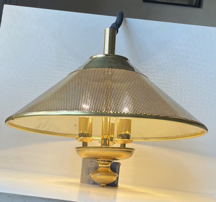 Vintage Nautical Ship S Pendant Lamp in Pierced Brass, 1970s-LCR-1718664