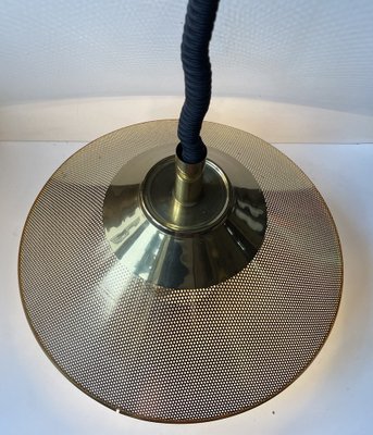 Vintage Nautical Ship S Pendant Lamp in Pierced Brass, 1970s-LCR-1718664