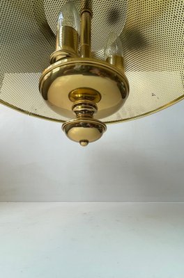 Vintage Nautical Ship S Pendant Lamp in Pierced Brass, 1970s-LCR-1718664