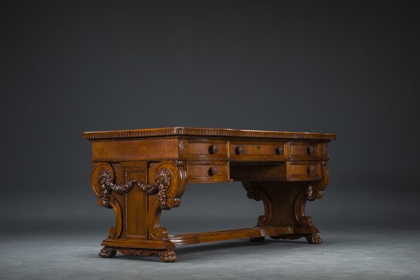 Vintage Neo-Renaissance Desk, 1920s-ZZH-1725115