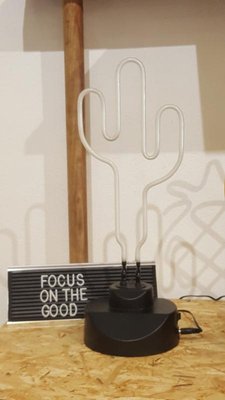 Vintage Neon Cactus Lamp-FYZ-1323721