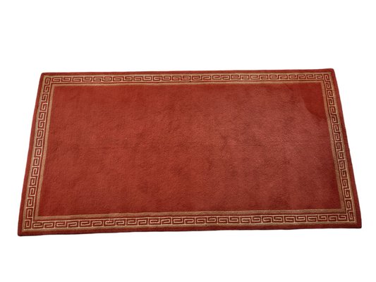 Vintage Nepalese Handknotted Terracota Wool Rug, 1980s-TCS-1359468