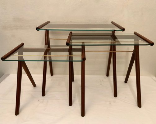 Vintage Nesting Tables, 1950s, Set of 3-IGT-556534