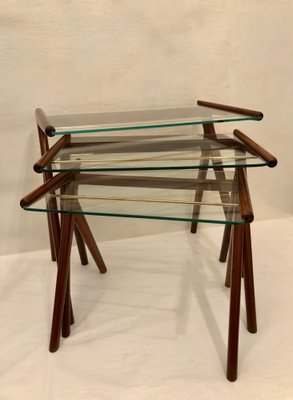 Vintage Nesting Tables, 1950s, Set of 3-IGT-556534