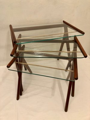 Vintage Nesting Tables, 1950s, Set of 3-IGT-556534