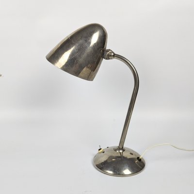 Vintage Nickel Plated Table Lamp by Franta Anýž, 1930s-TLV-1776341