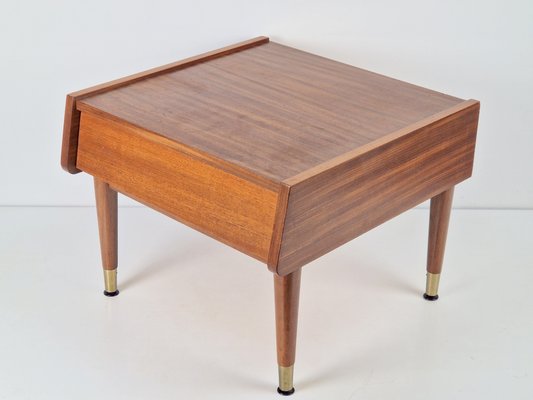 Vintage Nightstand in Teak with Drawer, Denmark, 1960s-AXJ-2020579