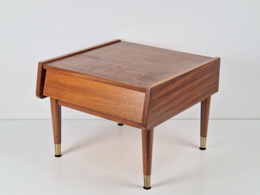 Vintage Nightstand in Teak with Drawer, Denmark, 1960s-AXJ-2020579