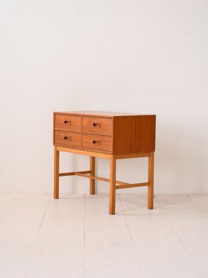 Vintage Nightstand with Drawers, 1960s-QWP-2035509