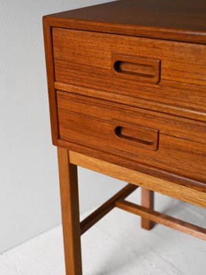 Vintage Nightstand with Drawers, 1960s-QWP-2035509