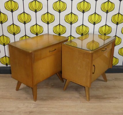 Vintage Nightstands, 1950s, Set of 2-AFE-1793597