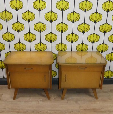 Vintage Nightstands, 1950s, Set of 2-AFE-1793597