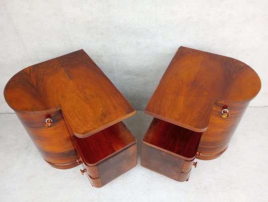 Vintage Nightstands from Up Závody, 1940s, Set of 2-VIC-1776776