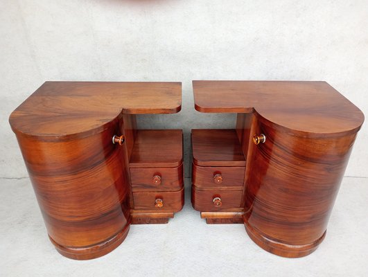 Vintage Nightstands from Up Závody, 1940s, Set of 2-VIC-1776776