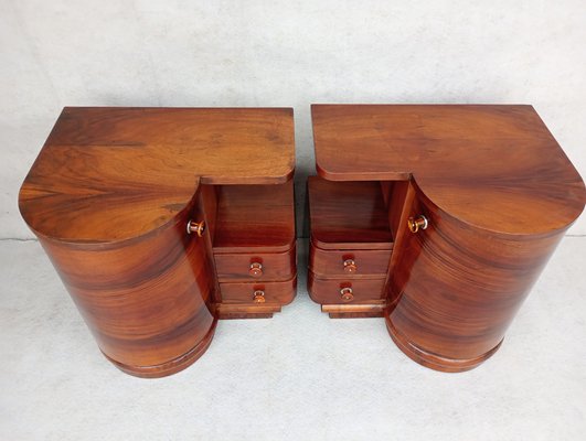 Vintage Nightstands from Up Závody, 1940s, Set of 2-VIC-1776776