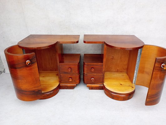 Vintage Nightstands from Up Závody, 1940s, Set of 2-VIC-1776776