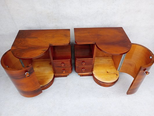 Vintage Nightstands from Up Závody, 1940s, Set of 2-VIC-1776776