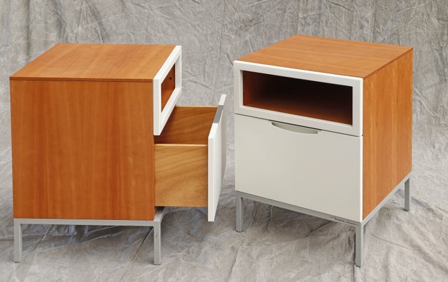 Vintage Nightstands in Wood, Set of 2-PTH-1320155